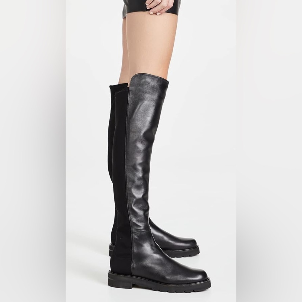 Stuart Weitzman 5050 Black Over the Knee Boots NWT